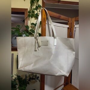 Michael Kors Gold Faux Leather Shopper Tote